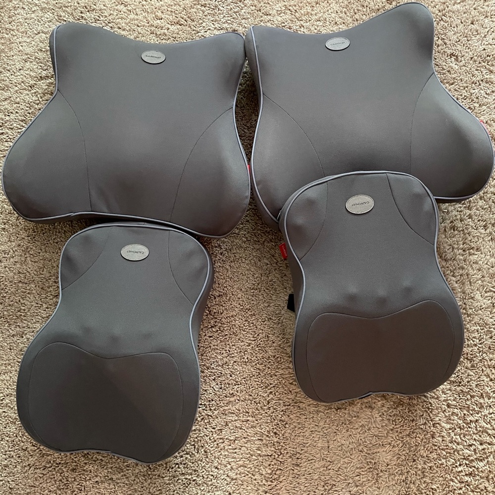 Car neck and back support pillow 2 pieces set